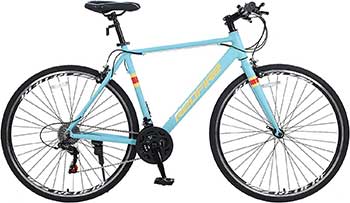 Redfire Hybrid Bike for Men and Women, 21-Speed Shimano Drivetrain, 700C Wheels,1921 Inch Aluminum Frame, City Commuter Bicycle for Adult, Multiple Colors